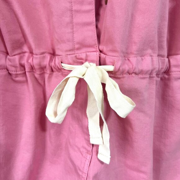 NEW 1. State Twill Cotton Blend Romper in Blush with Drawstring Waist, Size M - Picture 10 of 16